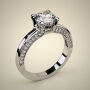PAVE SOLITAIRE RING ENG085
